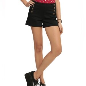 Lovesick Black High Waist Women's Shorts